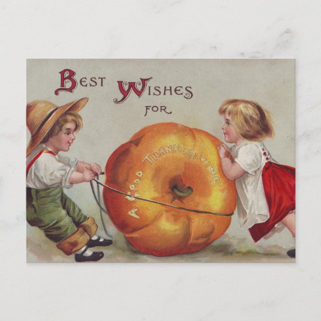 Cartes Pour Fêtes Annuelles Meilleurs voeux pour une bonne action de grâces (Devant)