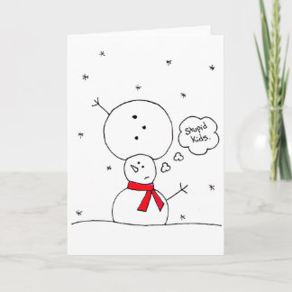 Cartes Pour Fêtes Annuelles Mélangé bonhomme de neige