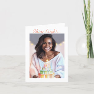 Cartes Pour Fêtes Annuelles Melanin Magic Birthday Card - Sa