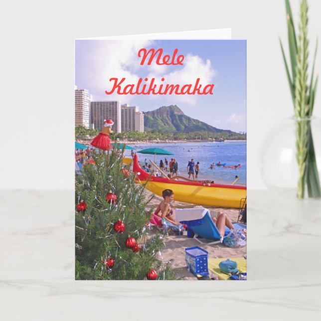 Cartes Pour Fêtes Annuelles Mele Kalikimaka (Devant)