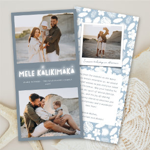Cartes Pour Fêtes Annuelles Mele Kalikimaka Glow 2 Photo Collage Noël