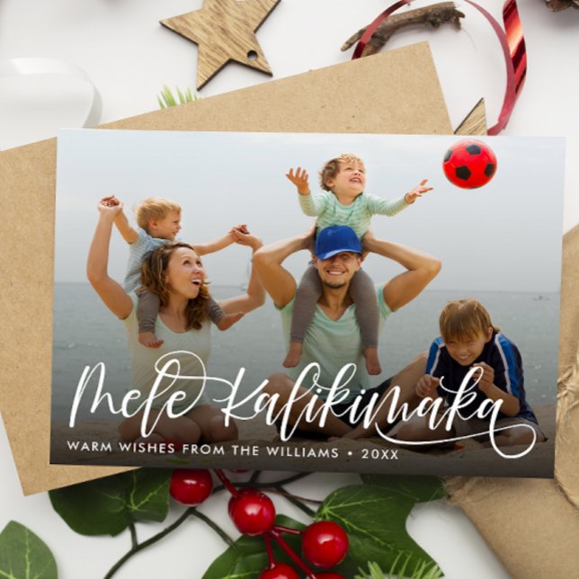Cartes Pour Fêtes Annuelles Mele Kalikimaka Noël hawaïen (Créateur téléchargé)