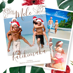Cartes Pour Fêtes Annuelles Mele Kalikimaka Noël personnalisé