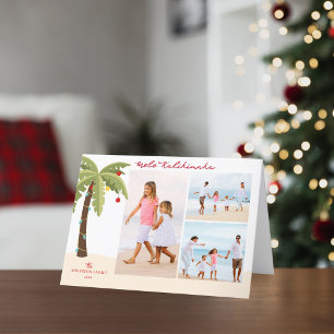 Cartes Pour Fêtes Annuelles Mele Kalikimaka Palm Tree 3 Photo Noël