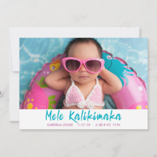 Cartes Pour Fêtes Annuelles Mele Kalikimaka Photo de Noël Bébé Naissance Fête