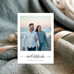 Cartes Pour Fêtes Annuelles Mele Kalikimaka Tropical New-Lylyted Beach Photo