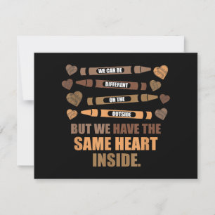 Cartes Pour Fêtes Annuelles Même coeur Noir Mois d'Histoire Africaine Américai