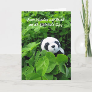 Cartes Pour Fêtes Annuelles Même les Pandas sont irlandais