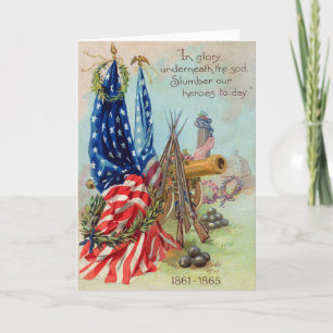Cartes Pour Fêtes Annuelles Mémorial américain de la guerre civile