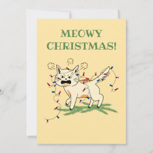 Cartes Pour Fêtes Annuelles Meowy Christmas !