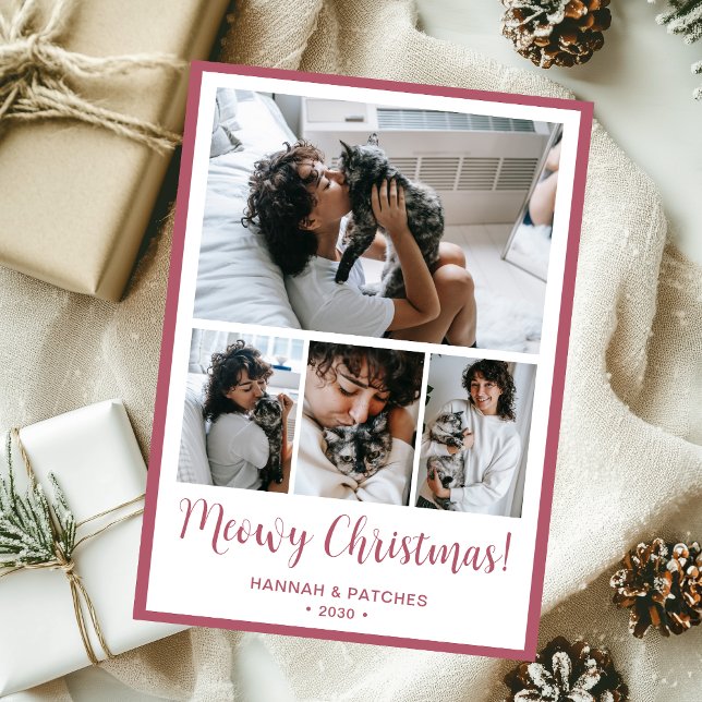 Cartes Pour Fêtes Annuelles Meowy Christmas 4 Photo (Créateur téléchargé)