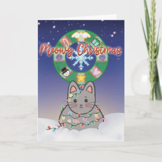 Cartes Pour Fêtes Annuelles Meowy Christmas Cat