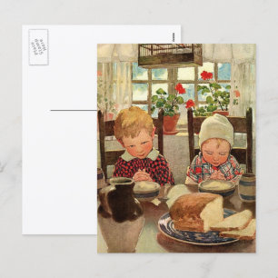 Cartes Pour Fêtes Annuelles Merci aux enfants par Jessie Willcox Smith