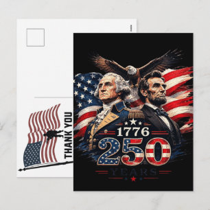 Cartes Pour Fêtes Annuelles Merci aux vétérans Drapeau américain Jour du souve