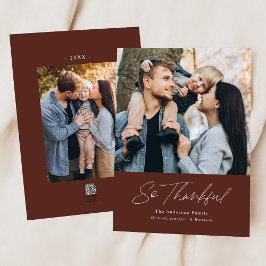 Cartes Pour Fêtes Annuelles Merci Brown 2 Photo Thanksgiving