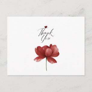 Cartes Pour Fêtes Annuelles Merci, cœur Un merci silencieux Gratitude dans le