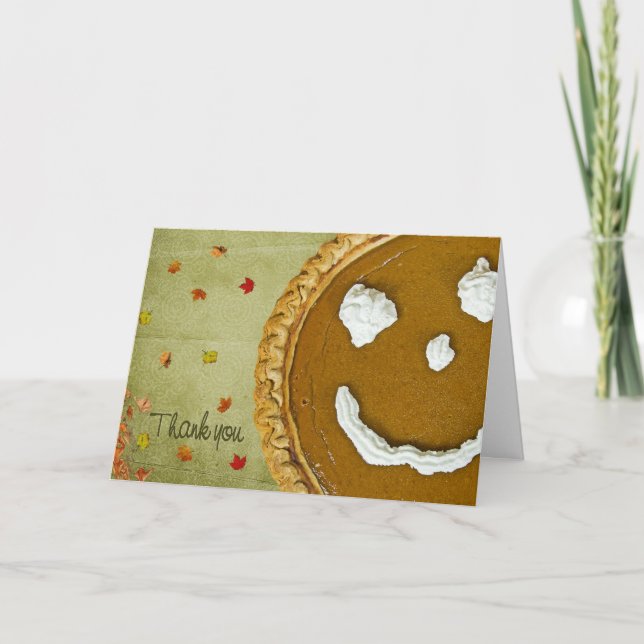 Cartes Pour Fêtes Annuelles Merci d'action de grâces (Devant)
