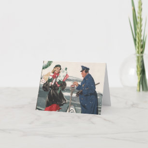 Cartes Pour Fêtes Annuelles Merci de Noël vintage