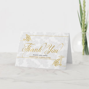 Cartes Pour Fêtes Annuelles Merci d'entreprise sur le thème de la santé