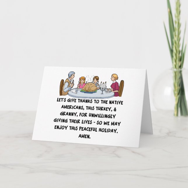 Cartes Pour Fêtes Annuelles Merci ? Donner (Devant)