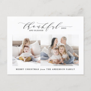 Cartes Pour Fêtes Annuelles Merci et béni photo Noël