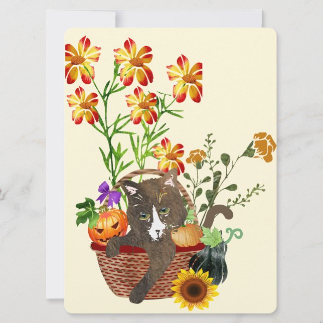 Cartes Pour Fêtes Annuelles Merci Giving (Devant)