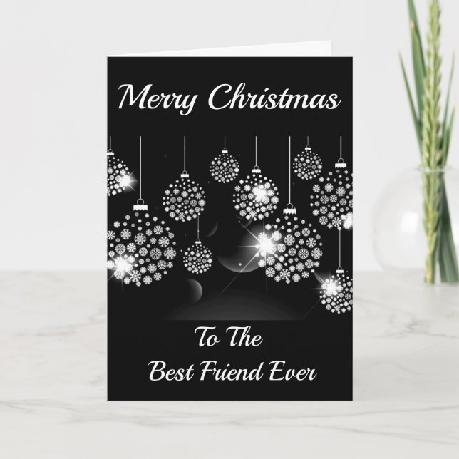 CARTES POUR FÊTES ANNUELLES *MERCI NOËL* À MON **MEILLEUR AMI** (Devant)