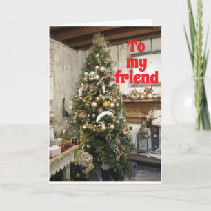 CARTES POUR FÊTES ANNUELLES **MERCI NOËL** À UN "AMI SPÉCIAL"
