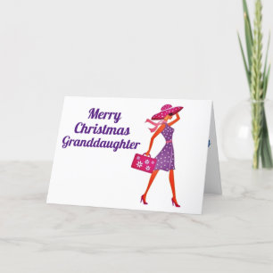 CARTES POUR FÊTES ANNUELLES MERCI NOËL ***GRANDE-FILLE***