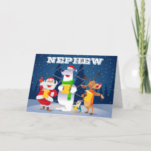 CARTES POUR FÊTES ANNUELLES **MERCI NOËL NEPHEW** CAROLER POUR VOUS ! HOL