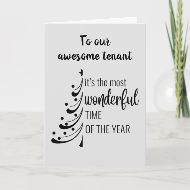 CARTES POUR FÊTES ANNUELLES MERCI NOËL **NOTRE MAGNIFIQUE LOCATION*** (Devant)