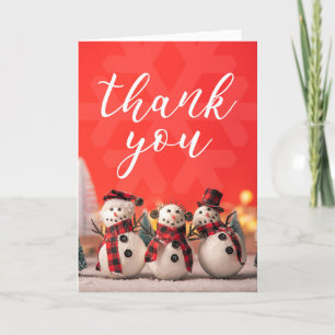 Cartes Pour Fêtes Annuelles Merci pour tout le monde Trois somnifères heureux 