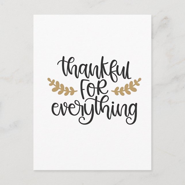 Cartes Pour Fêtes Annuelles Merci pour tout Thanksgiving drôle (Devant)