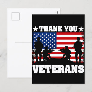 Cartes Pour Fêtes Annuelles Merci pour votre service : Jour des anciens combat