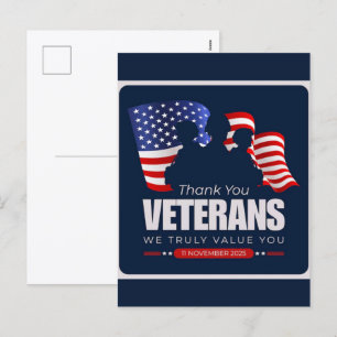 Cartes Pour Fêtes Annuelles Merci pour votre service : Jour des anciens combat