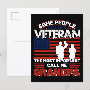 Cartes Pour Fêtes Annuelles Merci pour votre service : Jour des anciens combat