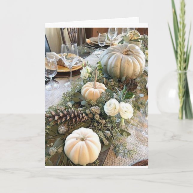 CARTES POUR FÊTES ANNUELLES MERCI POUR "VOUS" À THANKSGIVING (ET TOUTE L'ANNÉE (Devant)