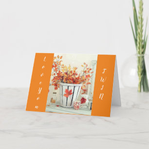 CARTES POUR FÊTES ANNUELLES MERCI POUR VOUS **TWIN** DE REMERCIER