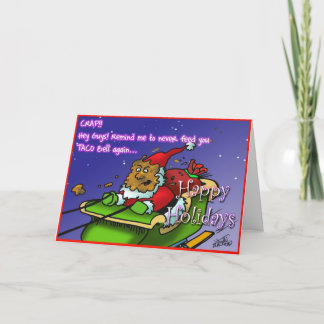 Cartes Pour Fêtes Annuelles merde 3 de père Noël