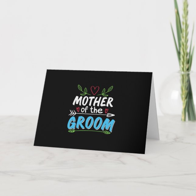 Cartes Pour Fêtes Annuelles Mère Art Mère du marié (Devant)