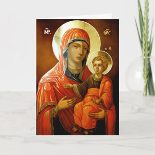 Cartes Pour Fêtes Annuelles Mère bénie de Dieu