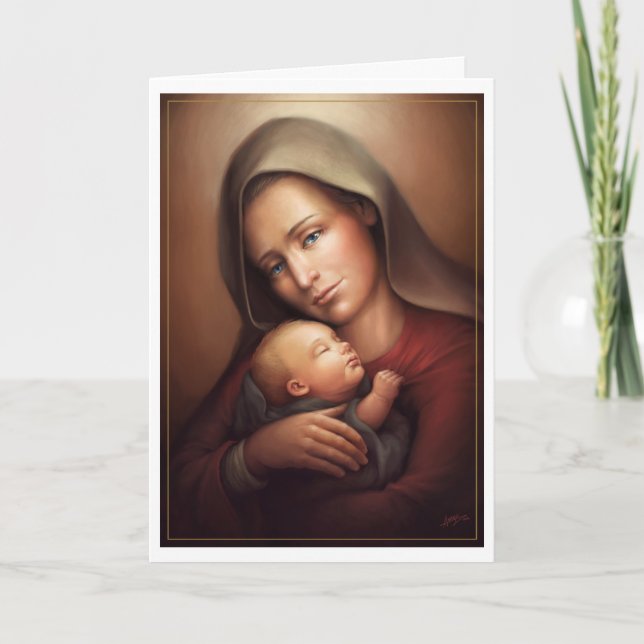 Cartes Pour Fêtes Annuelles Mère divine (Devant)