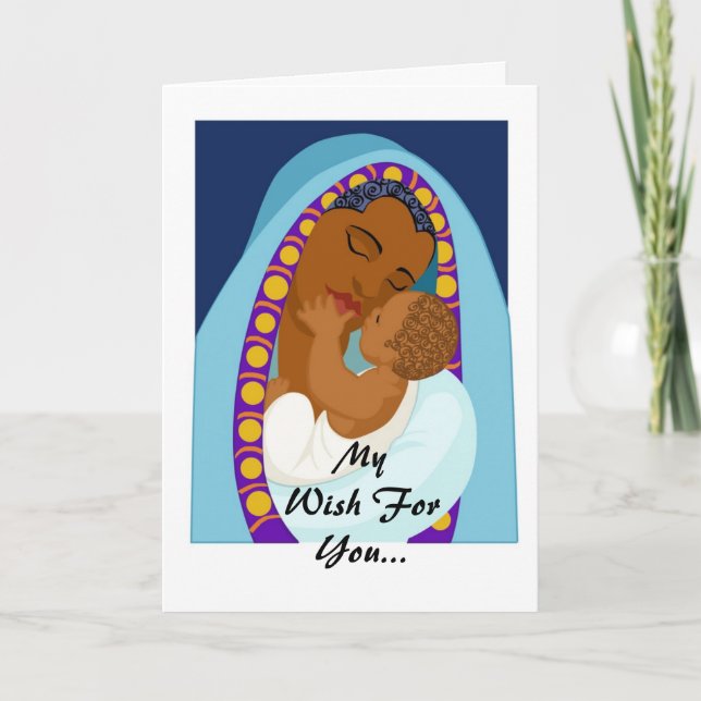 Cartes Pour Fêtes Annuelles Mère et enfant (Devant)
