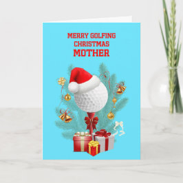 Cartes Pour Fêtes Annuelles Mère Noël Golfball