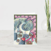MÈRE PONY & VALENTINE FILLY, CUTE CHEVAL