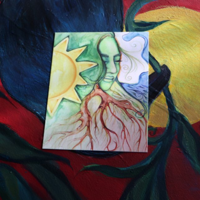 Cartes Pour Fêtes Annuelles Mère Terre Déesse Gaia (Créateur téléchargé)