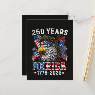 Cartes Pour Fêtes Annuelles Merica 250 Anniversaire USA 250 Ans