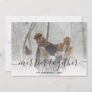Cartes Pour Fêtes Annuelles Merrier Ensemble Botanique Joyeux Noël