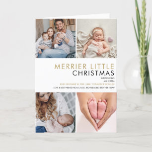 Cartes Pour Fêtes Annuelles Merrier Little Christmas Photo
