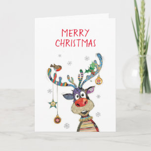 Cartes Pour Fêtes Annuelles *MERRIER NOËL* de CE RÉINDEUR COOL